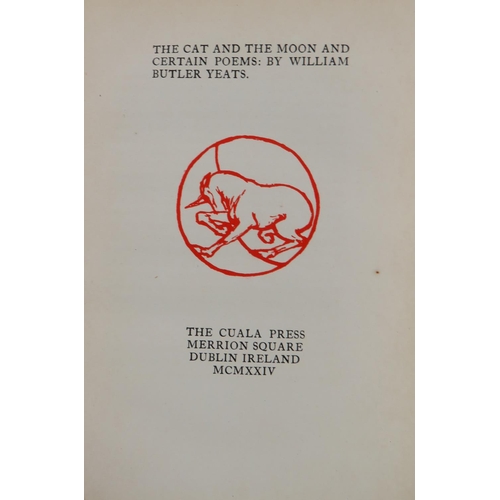 284 - Cuala Press: Yeats (Wm. Butler) The Cat and The Moon and Certain Poems, 8vo Dublin 1924. L... 