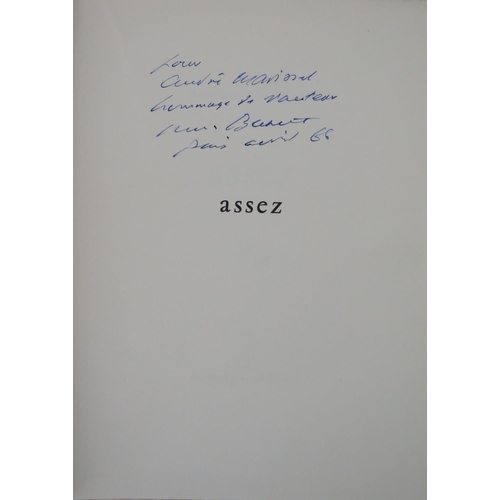 391 - Hors de Commerce Edition Signed by AuthorBeckett (Samuel) Assez, sm. 4to Paris. Les Editions de Minu... 