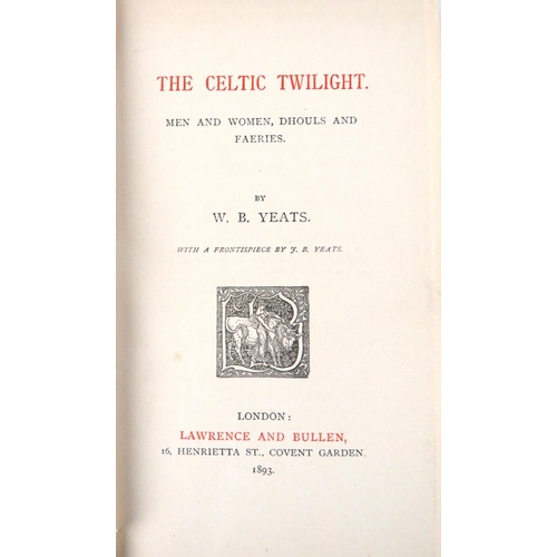 395 - Very Fine Unopened CopyYeats (William Butler) The Celtic Twilight, Men and Women, Dhouls and Faeries... 