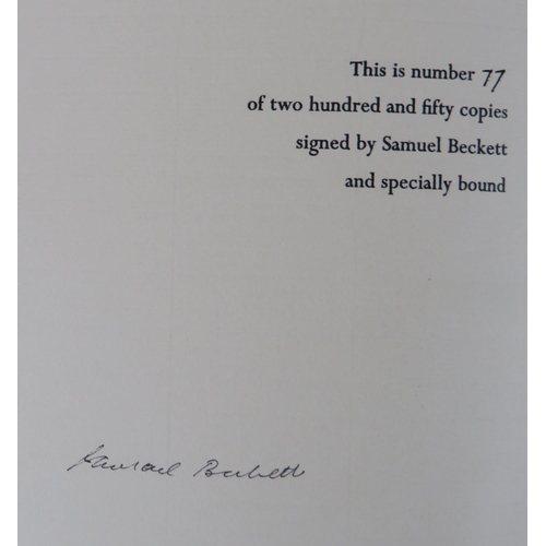 432 - Beckett (Samuel) Translation. Zone, by Guillaume Apollinaire, Folio Dublin (Dolmen Press) 1792. Spec... 