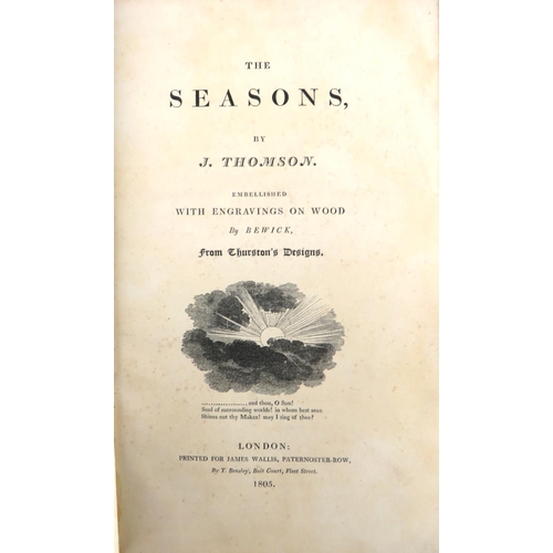 459 - With Illustrations by BewickThompson (James) The Seasons, Roy 8vo London (by T. Bensley fo... 