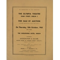 Olympia Theatre: Jackson Stops & McCabe, Auctioneers Sale Catalogue. By Instructions of the Dire... 