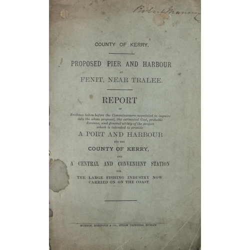 542 - Co. Kerry Interest: Proposed Pier and Harbour at Fenit, near Tralee - Report, folio D. (Manson,... 