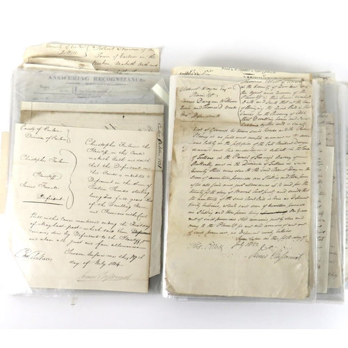 588 - Co. Carlow Interest: Large file of over 100 Documents, all signed  by James Bessonnett, Assistant Ba... 