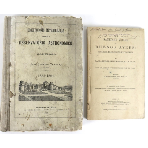 596 - South America:  Vergara (Jose Ignacio) Observationes Meteorolojicas Observatorio Astronomi... 
