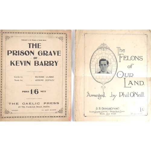 616 - Republican Music: Gaelic Press - Clarke (Richard) The Prison Grave of Kevin Barry, Music by Joseph S... 