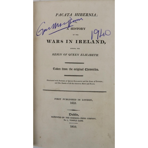 63 - Stafford (Thos.) Pacata Hibernia; or, A History of the Wars in Ireland, during the Reign of Queen El... 