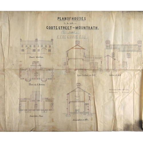 651 - Co. Leix:   Two large original Architects Drawings, 