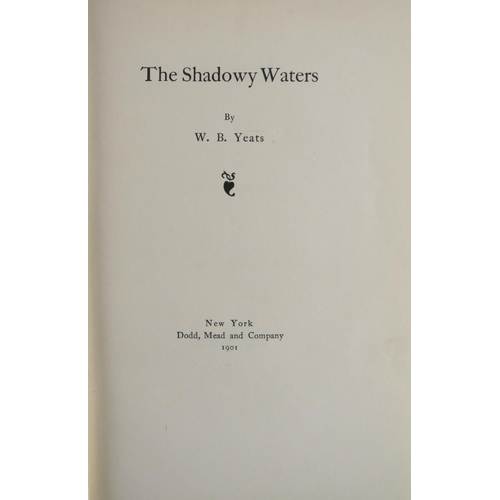 679 - Presentation Copy to W. Stevens, with A.L.s.Yeats (W.B.) The Shadowy Waters, roy 8vo New York (Dodd ... 