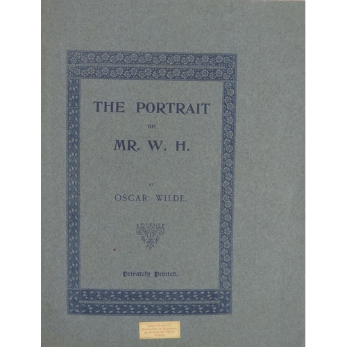 688 - Privately Printed - Limited to 200 Copies OnlyWilde (Oscar) The Portrait of Mr. W.H., 4to Privately ... 