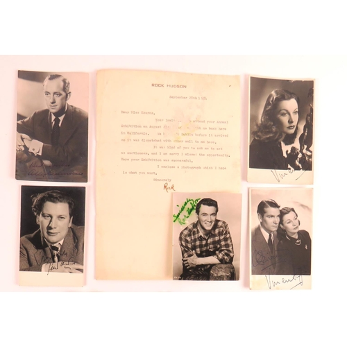 692 - Autographs:  A collection of black and white Photographs of Actors, etc., including Richard Burton, ... 