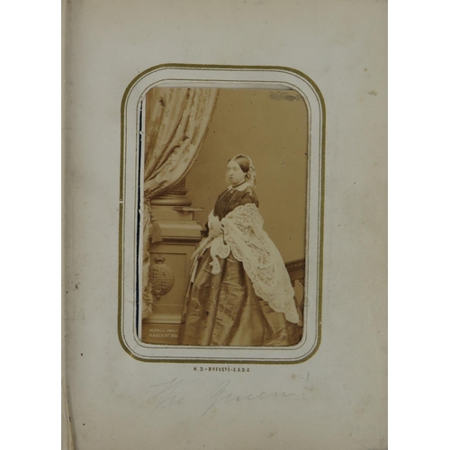 715 - Photographs: European Leaders, A small Carte-de-Visite Album containing approx. 42 carte-de-visite p... 