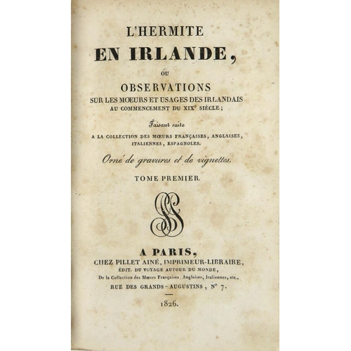 718 - Irish Travel: L'Hermite en Irland, on Observations sur les moeurs et usages des Irlandais an commenc... 