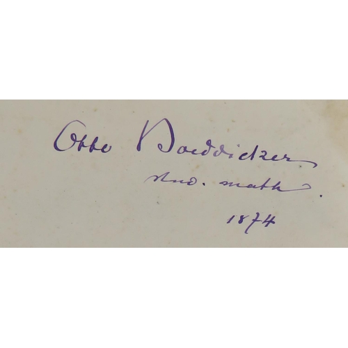 73 - Signed by Otto BoiddickerAstronomy:  Zollmer (Johann Carl Friedrick) Uber die Natur der Cometen, Bei... 