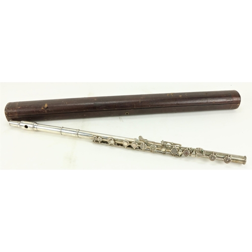 74 - A 19th Century Rudall Rose & Carte Patent Concert Flute, New Bond St., London, in original case.... 