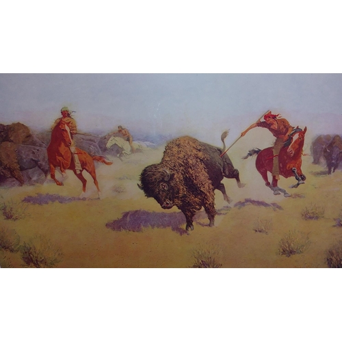 22 - After Frederic Sackrider Remington (1861-1909)A set of 6 artist's Proof coloured Lithographs includi... 