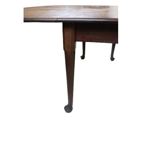 64 - An important 18th Century Irish mahogany demi-lune drop leaf Breakfast Table, the mellowed top with ... 