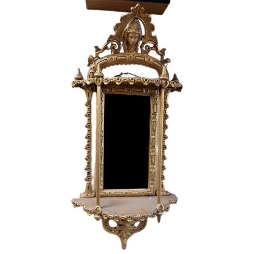 62 - An attractive 19th Century two tier gilt Pier Mirror, with two front column supports, base supported... 