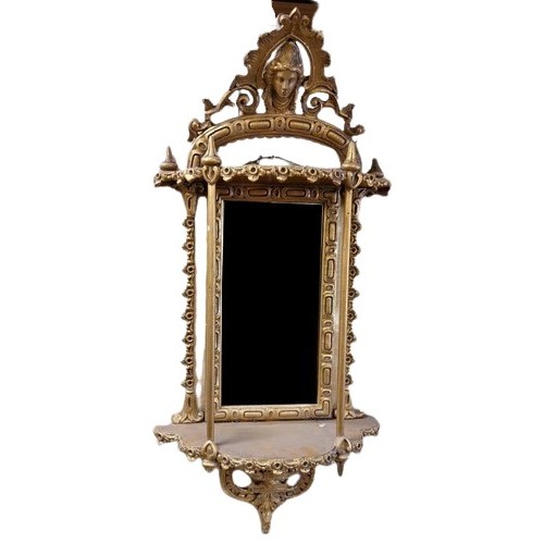 62 - An attractive 19th Century two tier gilt Pier Mirror, with two front column supports, base supported... 