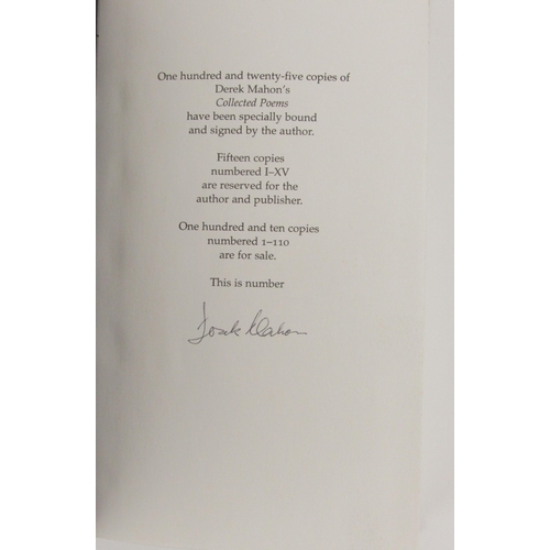 232 - Signed by the AuthorsCarson (Ciaran) Collected Poems, 8vo, Meath (Gallery Press) 2008, Limited Edn.,... 