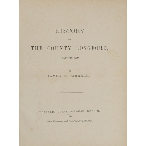 240 - With 33 Sepia type IllustrationsFarrell (James P.) History of The County of Longford, 4to Dubli... 