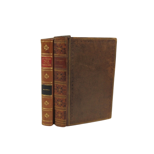 249 - Boswell (James) The Journal of a Tour to  the Hebrides, with Samuel Johnson, L.L.D., 8vo L... 