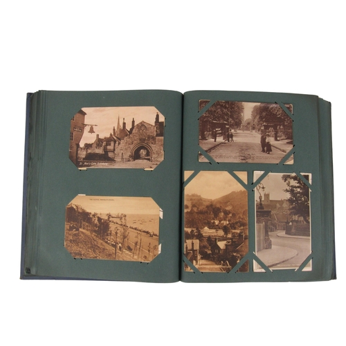 265 - Postcards: A very good Postcard Album, containing in excess of 350 cards, mostly English topography,... 