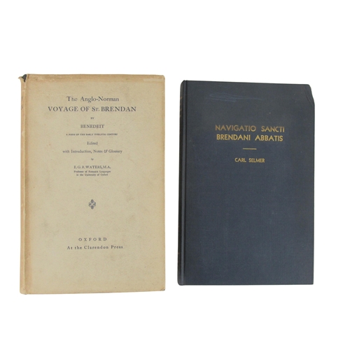 41 - St. Brendan: Benedict - The Anglo-Norman Voyage of St. Brendan, 8vo Oxford 1928. Edited by E.G.... 