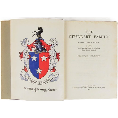 322 - Studdert (R.H.) The Studdert Family Notes and Records, 4to D. (Three Candles) 1960. First ... 