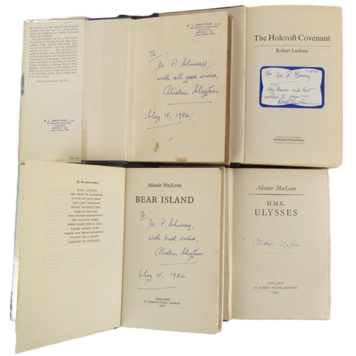 387 - Maclean (Alistair) HMS Ulysses, (Collins 1955) First Edn., signed, v.g. in cloth, bumped, spine clot... 