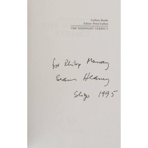 390 - Heaney (S.) Spelling it Out, 8vo, Gallery Press 2009, signed, illus. by Basil Blackshaw, c... 