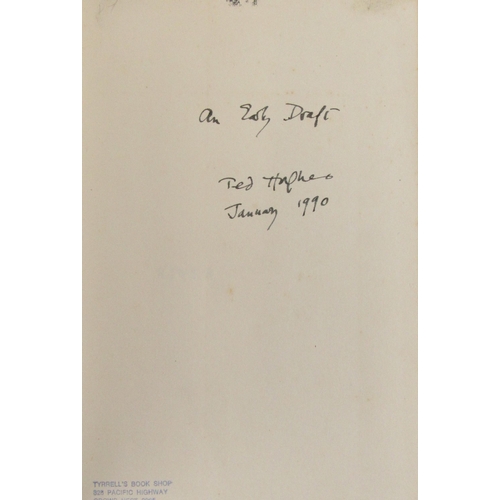 410 - Hughes (Ted) Rain Charm for the Duchy (Faber 1992) v.g. First Edn., signed, Copy No. ... 