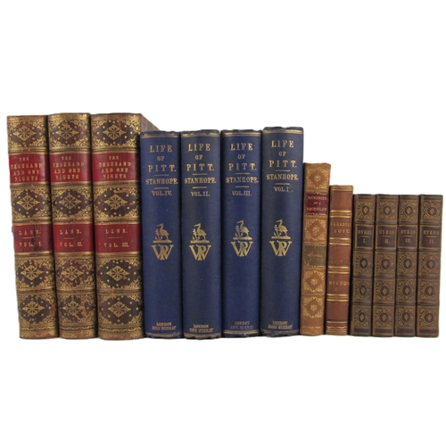 464 - Bindings, etc: Lane (E. Wm.) The Arabian Nights Entertainments, 3 vols. Lond. 1865. Hf. mor. gilt sp... 