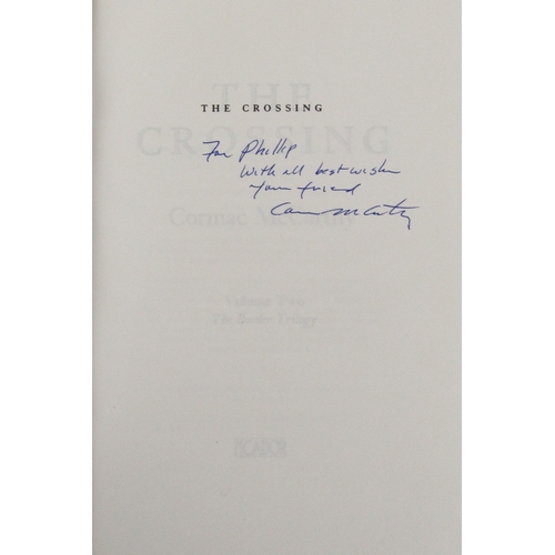 478 - Signed by Cormac Mc CarthyMcCarthy (Cormac) The Crossing, 8vo, N.Y. (A.A. Knopf) 1994, signed on hf.... 