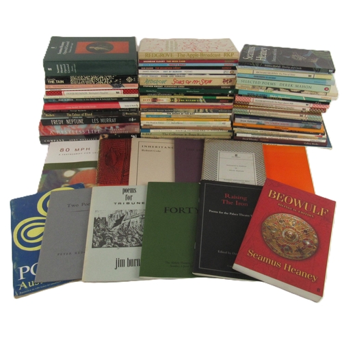 499 - A large lot of interesting Poetry, (approx. 60), mainly First Edition Paperbacks, many signed, ... 