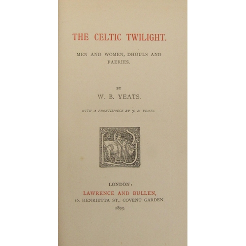 384B - Very Fine Unopened CopyYeats (William Butler) The Celtic Twilight, Men and Women, Dhouls and Faeries... 