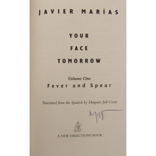 506 - Marias (Javier) Your Face Tomorrow, Trilogy: Fever and Spear, [Vol. 1] (New Directions 2002) signed.... 