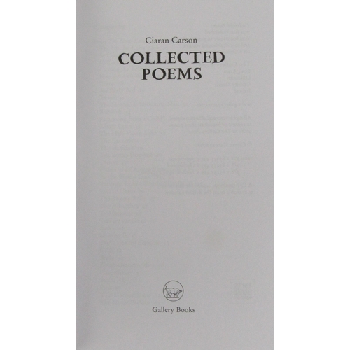 512 - Carson (Ciaran) Collected Poems, First Edn., (Gallery 2008) Fine in cloth, slipcase. This is No. 118... 