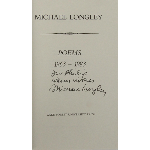 517 - Longley (Ml.) An Exploded View: Poems 1968-72, (Gollancz 1973) First Edn., signed. v.g. in cloth, du... 