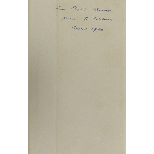 523 - McGahern (John) Getting Through, (Faber 1978) First Edn., signed. v.g. in cloth, d.w. spine faded. I... 