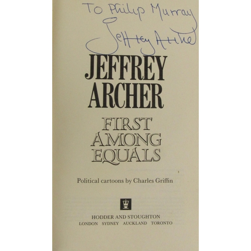 546 - Archer (Jeffrey) First Among Equals,  (Hodder & Stoughton 1984) First Edn., v.g. ... 