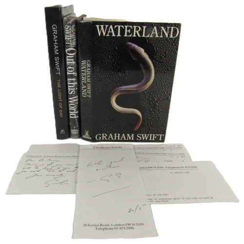 554 - Swift (Graham) Waterland, (Heinemann 1983) First Edn., signed, v.g. in cloth, dust wr... 