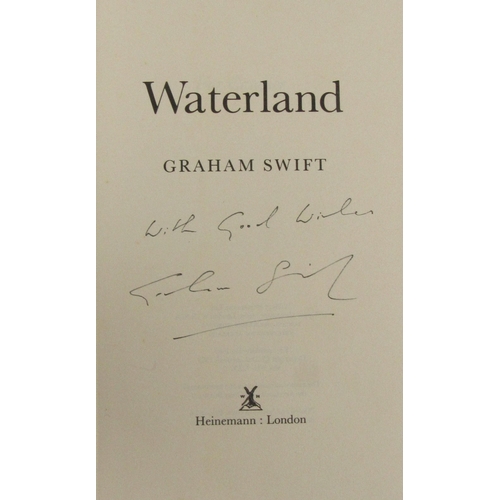 554 - Swift (Graham) Waterland, (Heinemann 1983) First Edn., signed, v.g. in cloth, dust wr... 