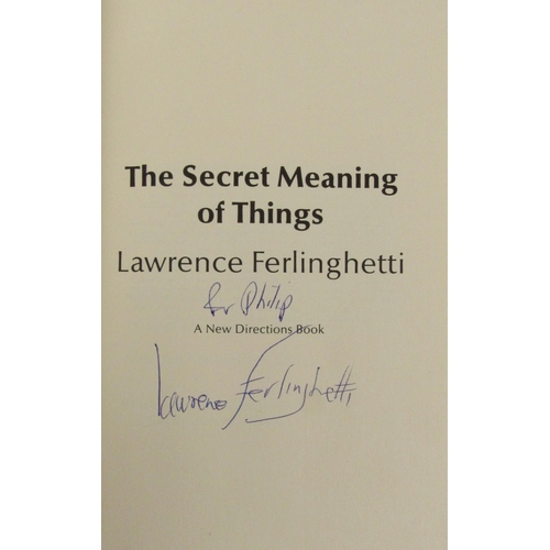 570 - Ferlinghetti (Lawrence) The Secret Meaning of Things, (New Direction 1958) First Edn. Signed Limited... 