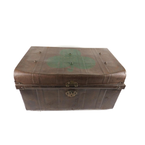 713 - G.A.A.: [Co. Tipperary] A rare late 20th Century domed top metal Kit Box, the top with stencilled an... 