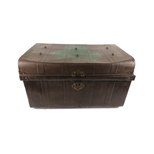 713 - G.A.A.: [Co. Tipperary] A rare late 20th Century domed top metal Kit Box, the top with stencilled an... 