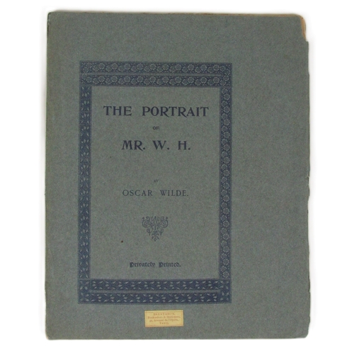 677 - Privately Printed - Limited to 200 Copies OnlyWilde (Oscar) The Portrait of Mr. W.H., 4to ... 