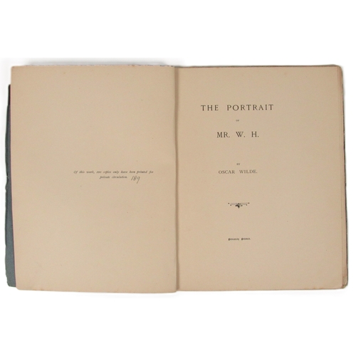 677 - Privately Printed - Limited to 200 Copies OnlyWilde (Oscar) The Portrait of Mr. W.H., 4to ... 