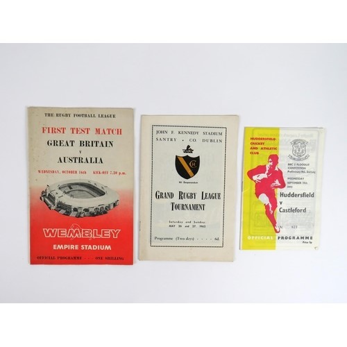 717 - Programmes:  [Cricket] 1960's Irish & International, a group of Official Cards for Ireland and o... 