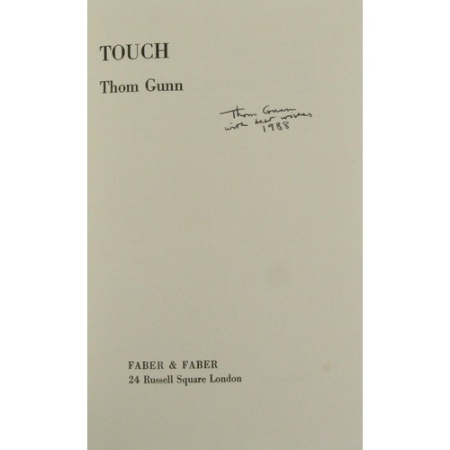 509 - Gunn (Thom) Fighting Terms, (Hawk's Well 1958) near v.g. in wrappers, dust wrappers, signed. One of ... 